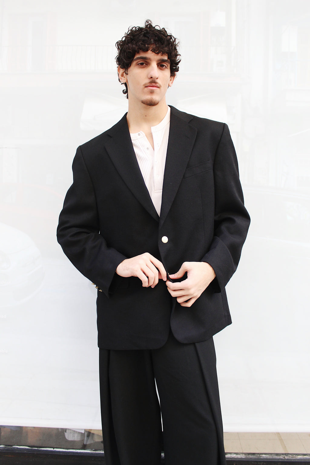Wool Black Blazer