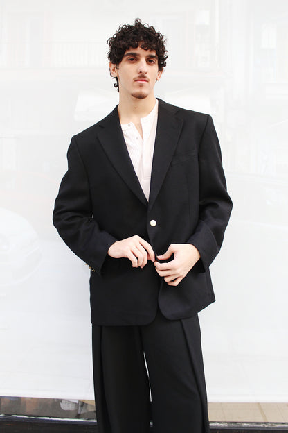 Wool Black Blazer