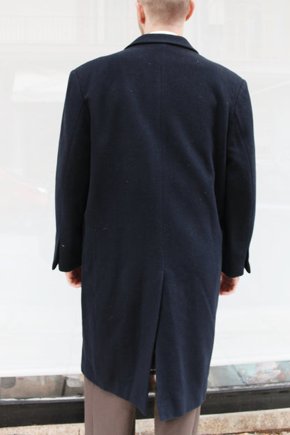 Navy Blue Overcoat