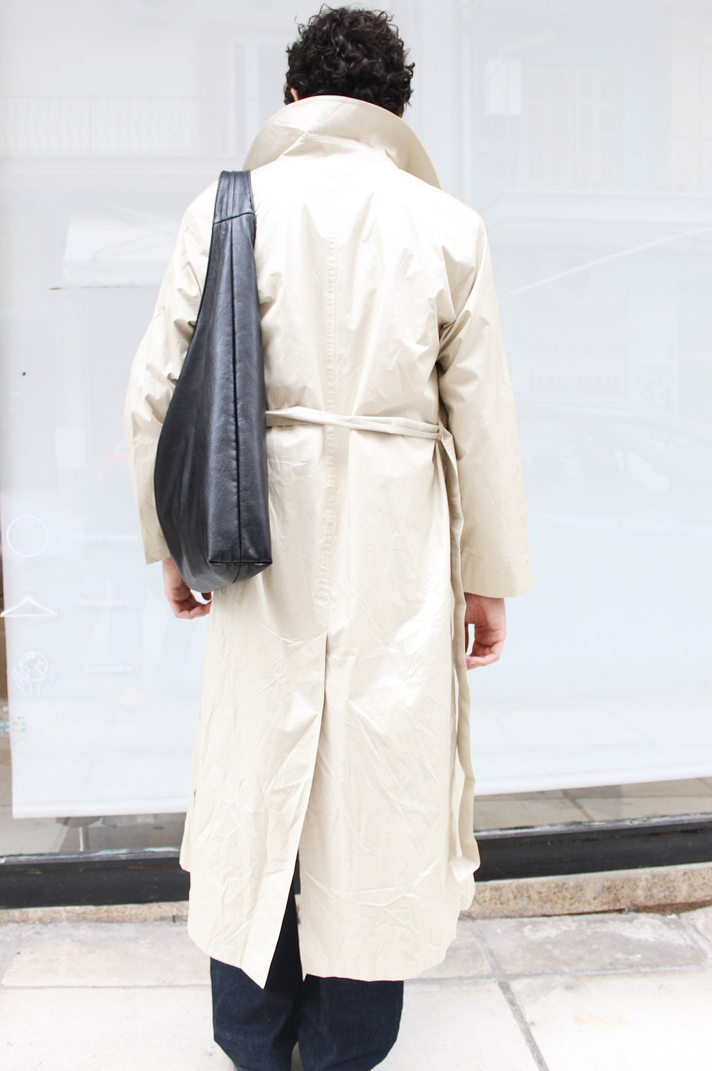Maxi Light Beige Trench Coat