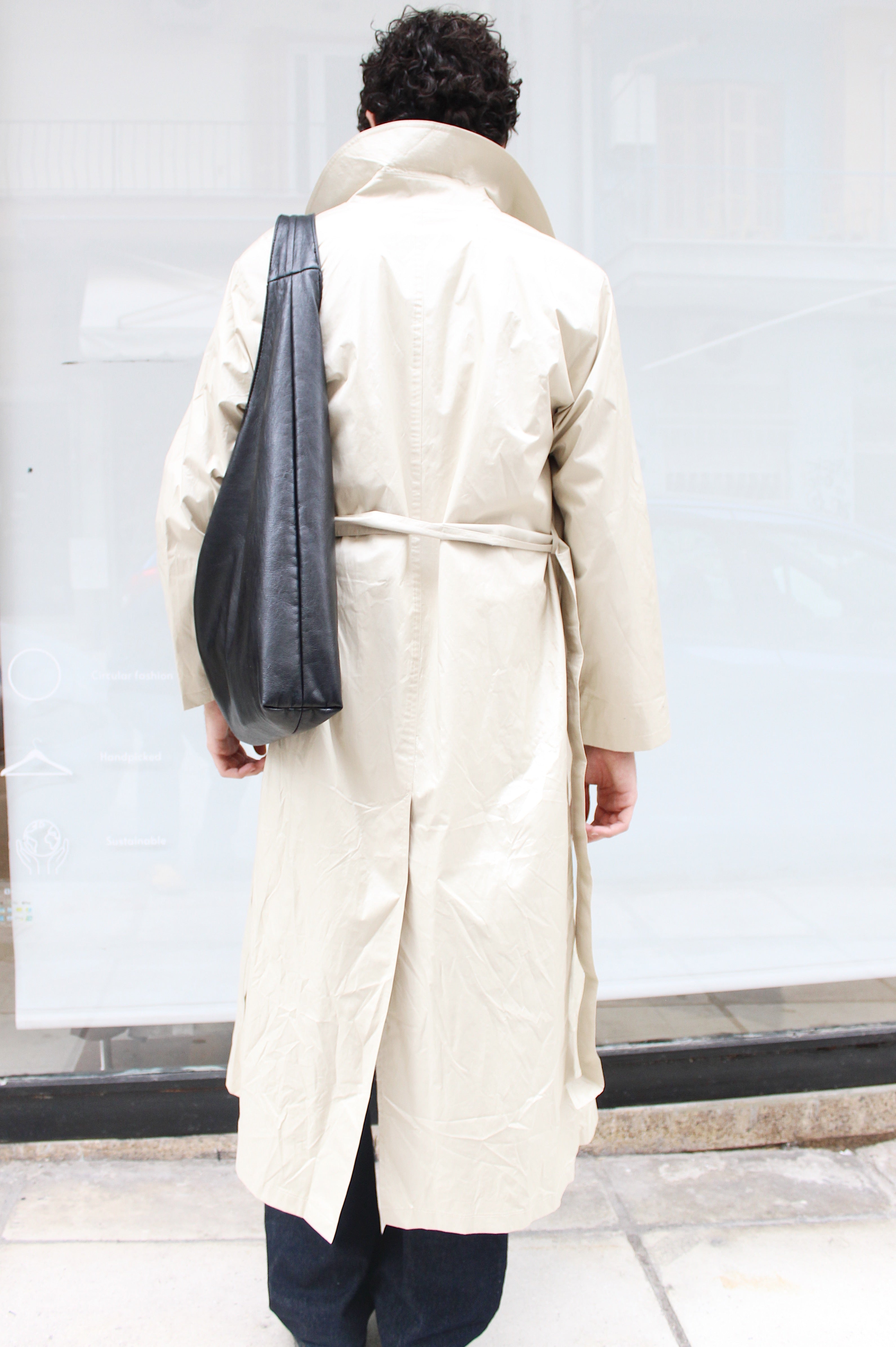 Maxi Light Beige Trench Coat