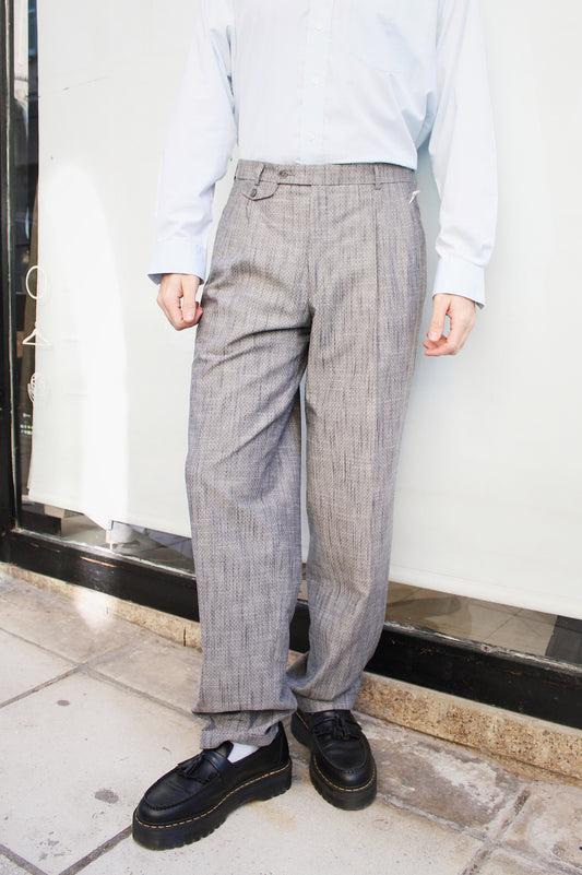 Gray Pleated Pants