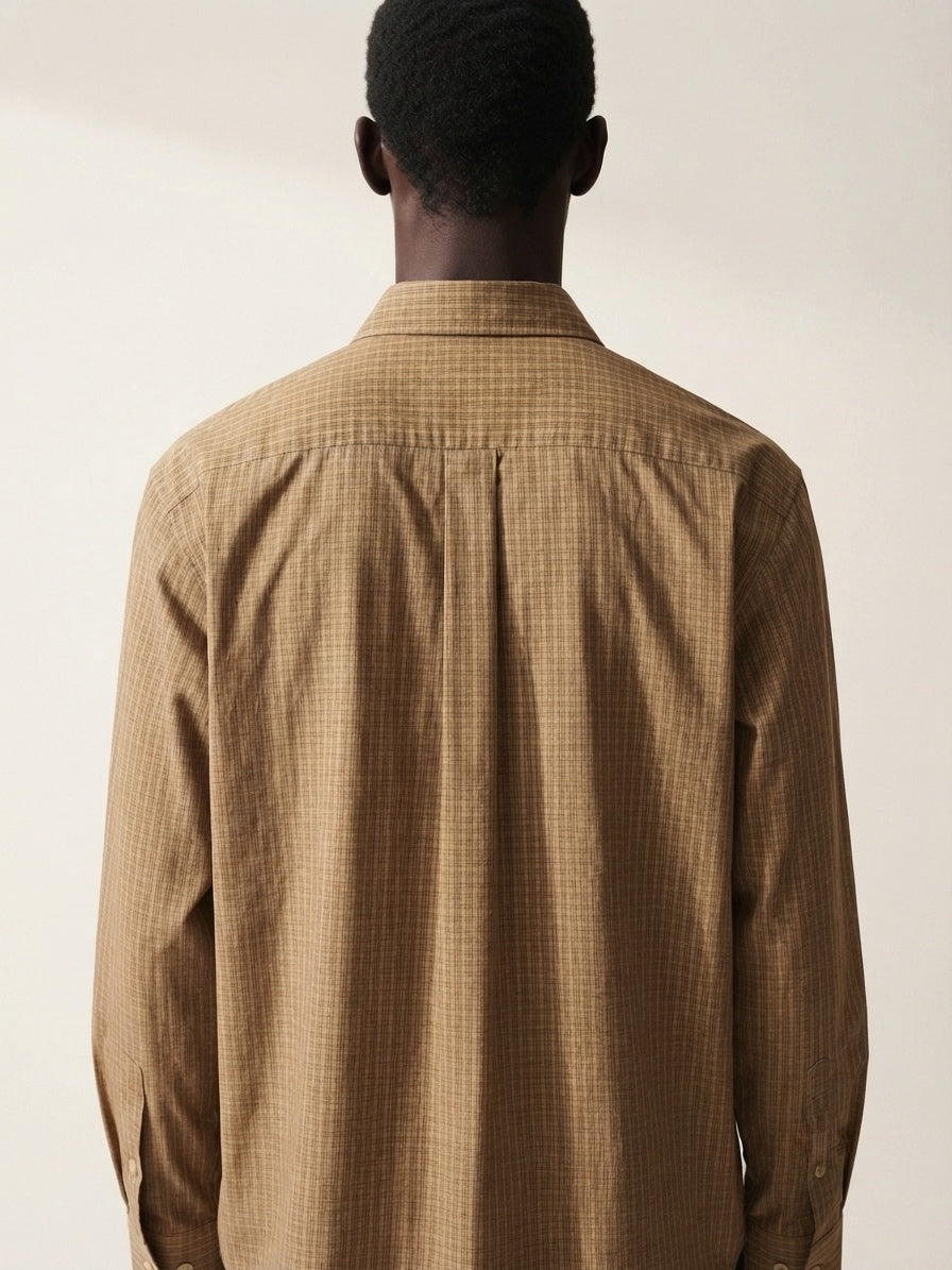 Ochre Grid Long Sleeve