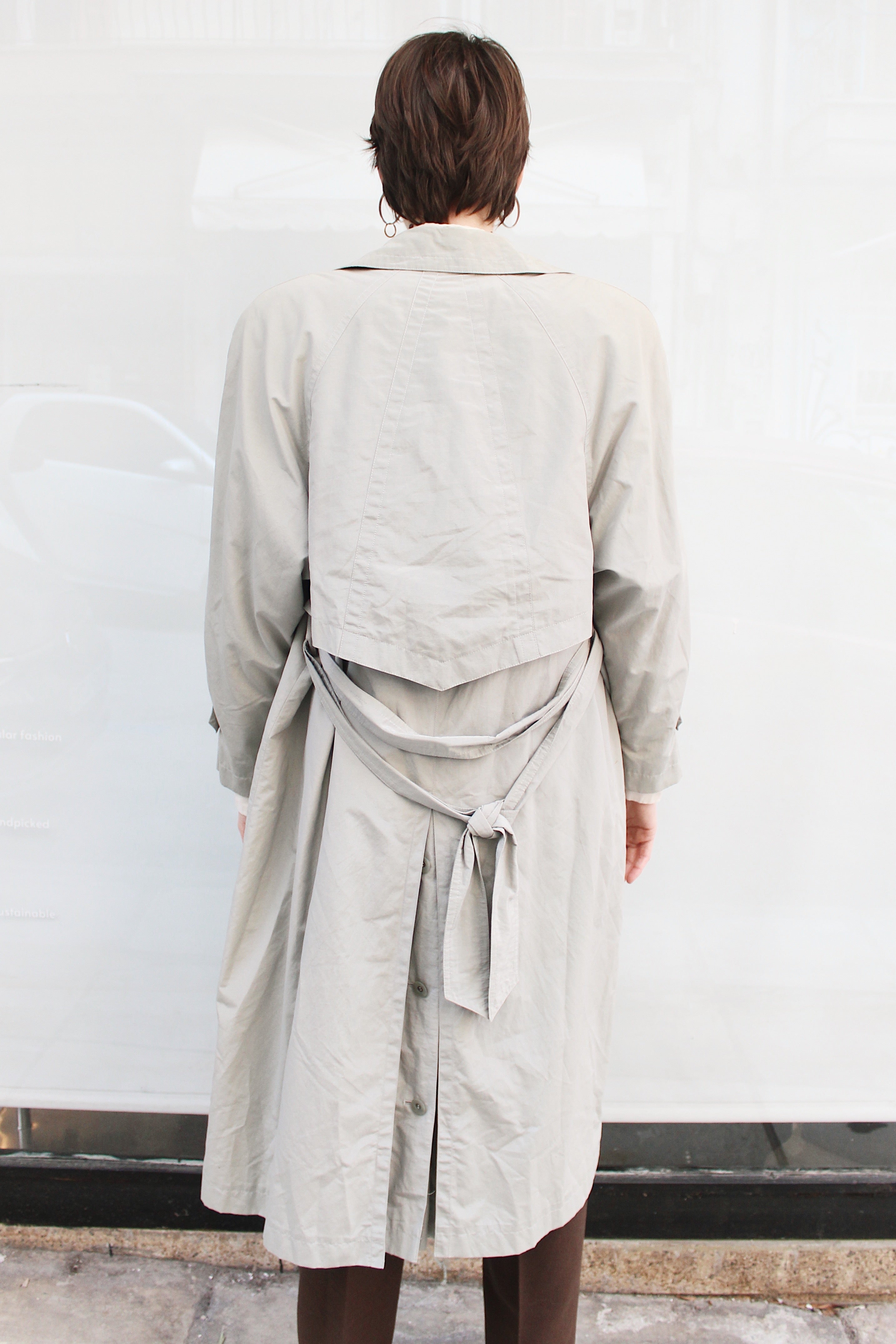 Dark Beige Trench Coat