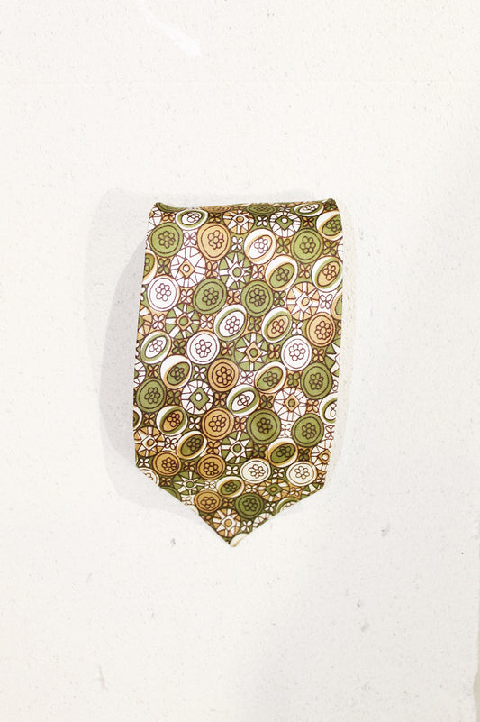 GEOMETRIC SILK TIE