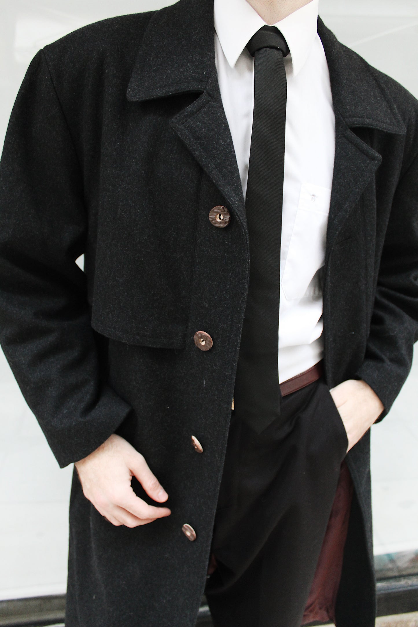 Austrian Black Overcoat
