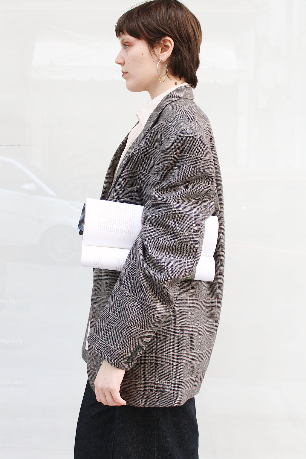 Ckeckered Blazer