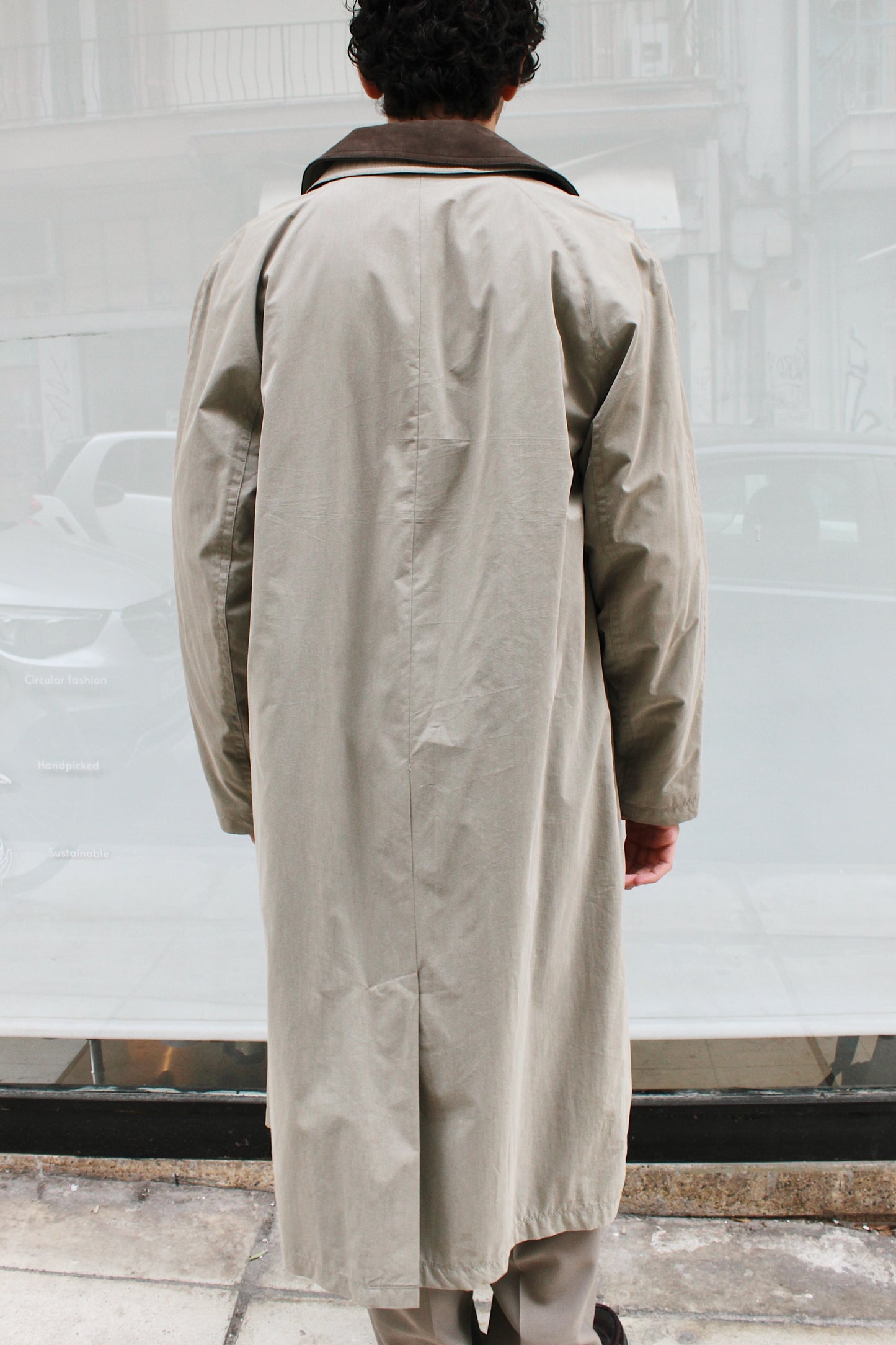 Dark Beige Trench Coat