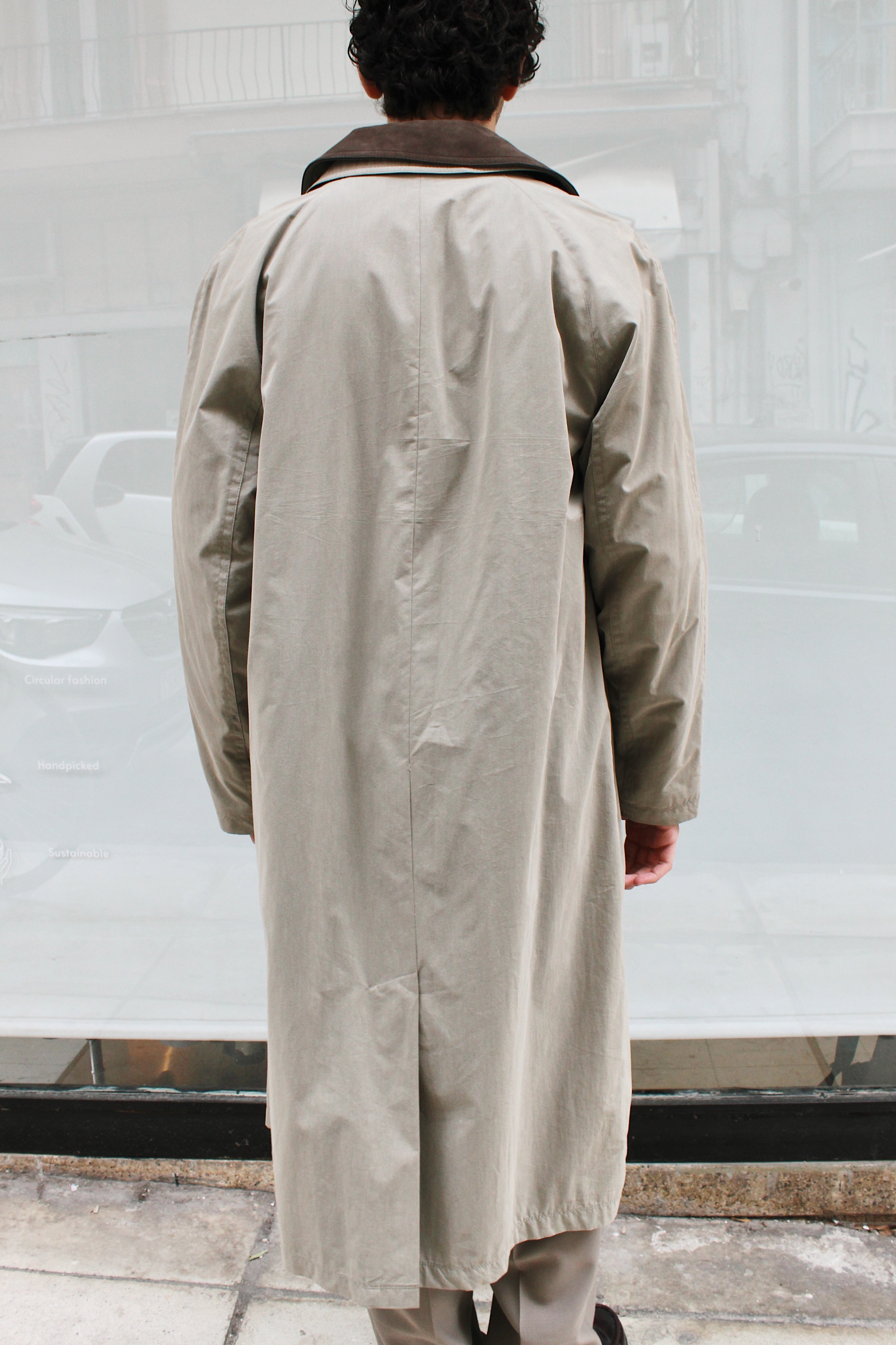 Dark Beige Trench Coat