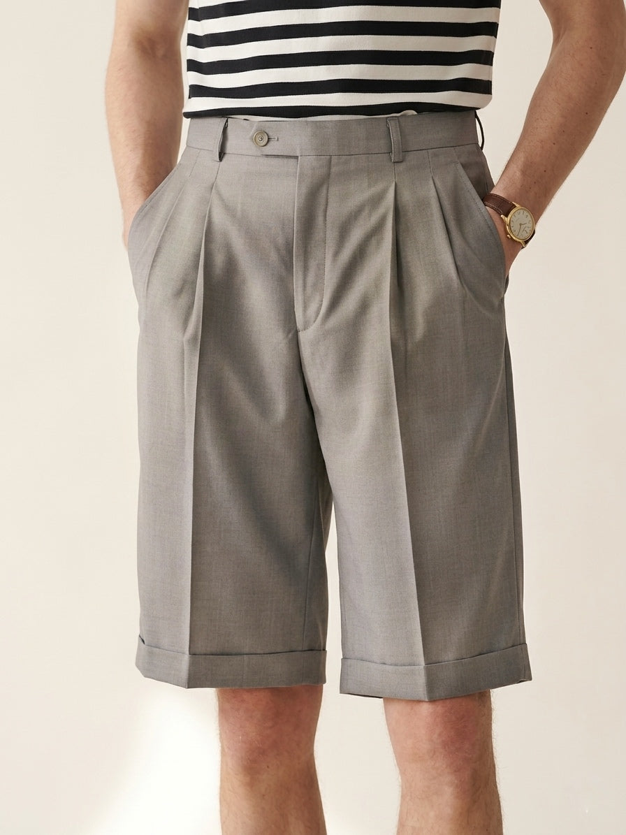 Light Gray Pleated