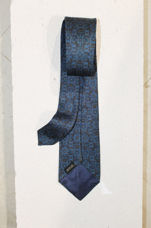 GEOMETRIC SILK TIE
