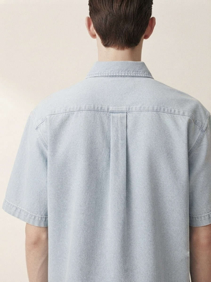 Blue Denim Short Sleeve