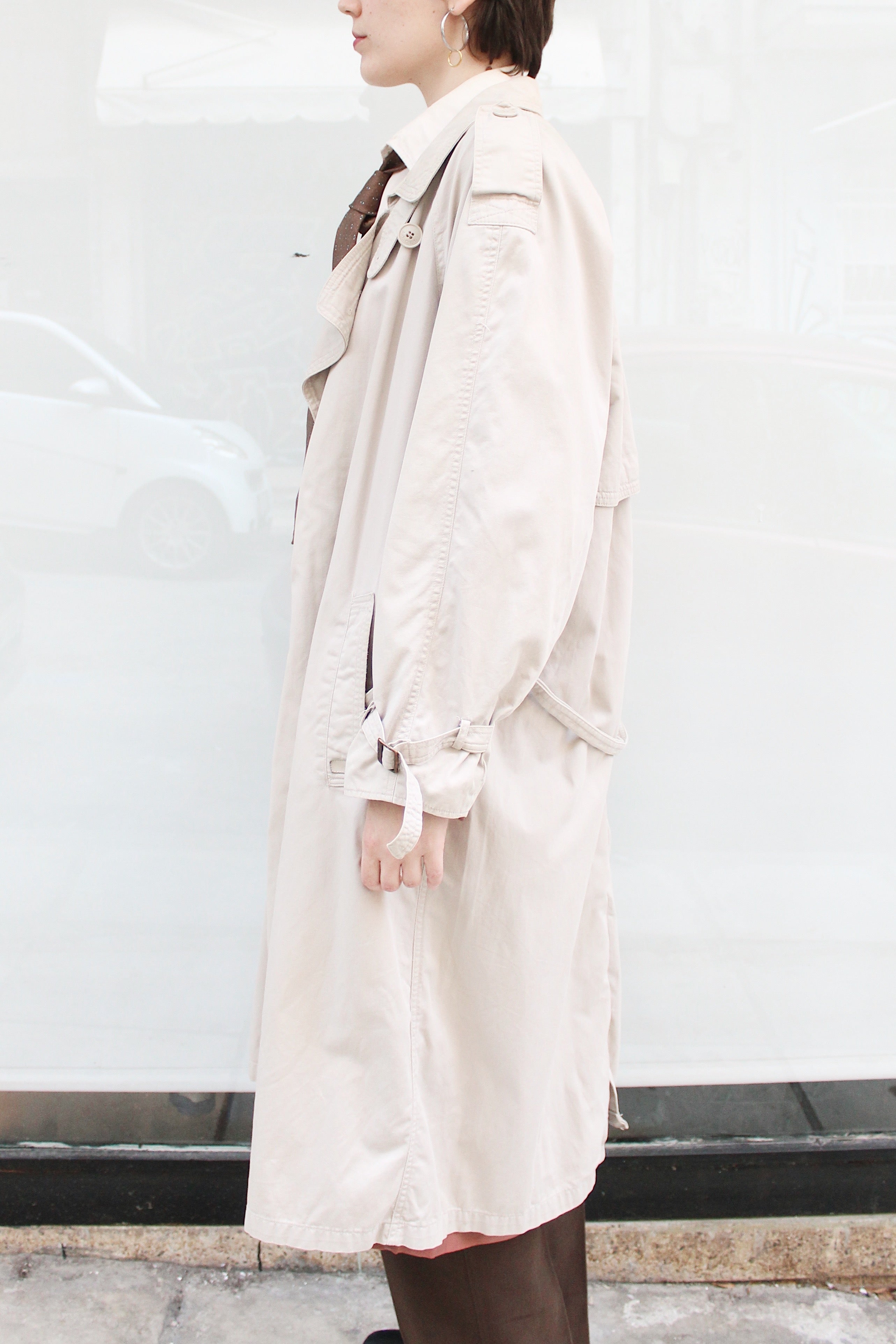 Light Beige Trench Coat