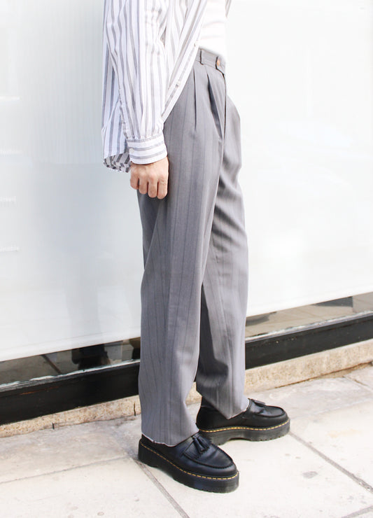 STRIPED GRAY OFFICE PANTS