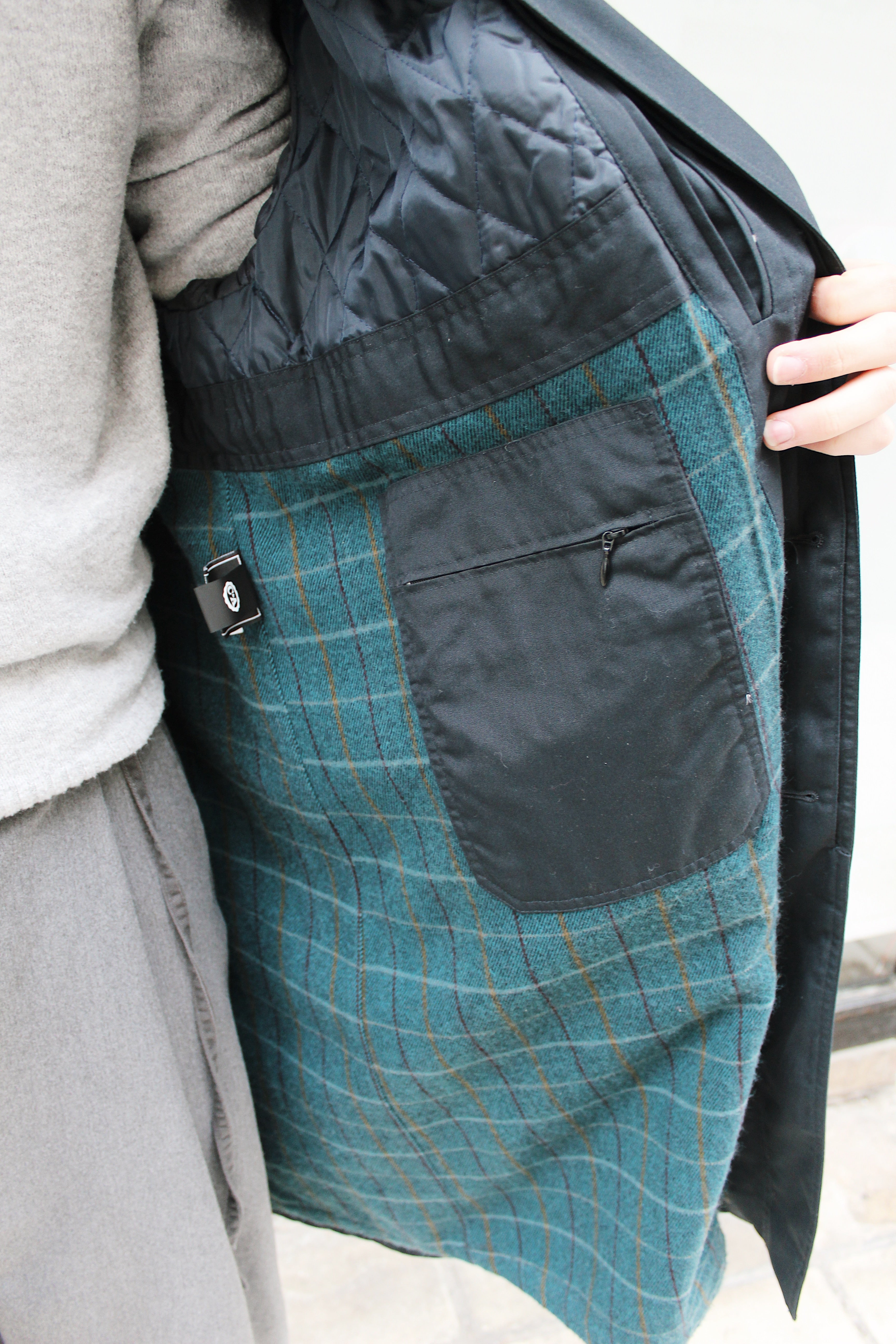 Navy Blue Trench Coat
