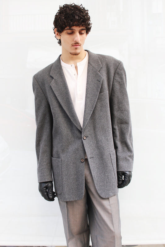 Gray Wool Blazer