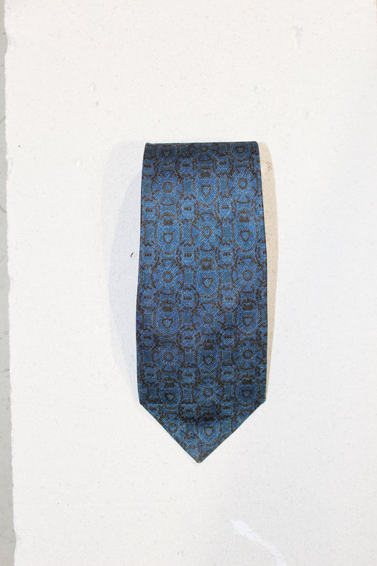 GEOMETRIC SILK TIE