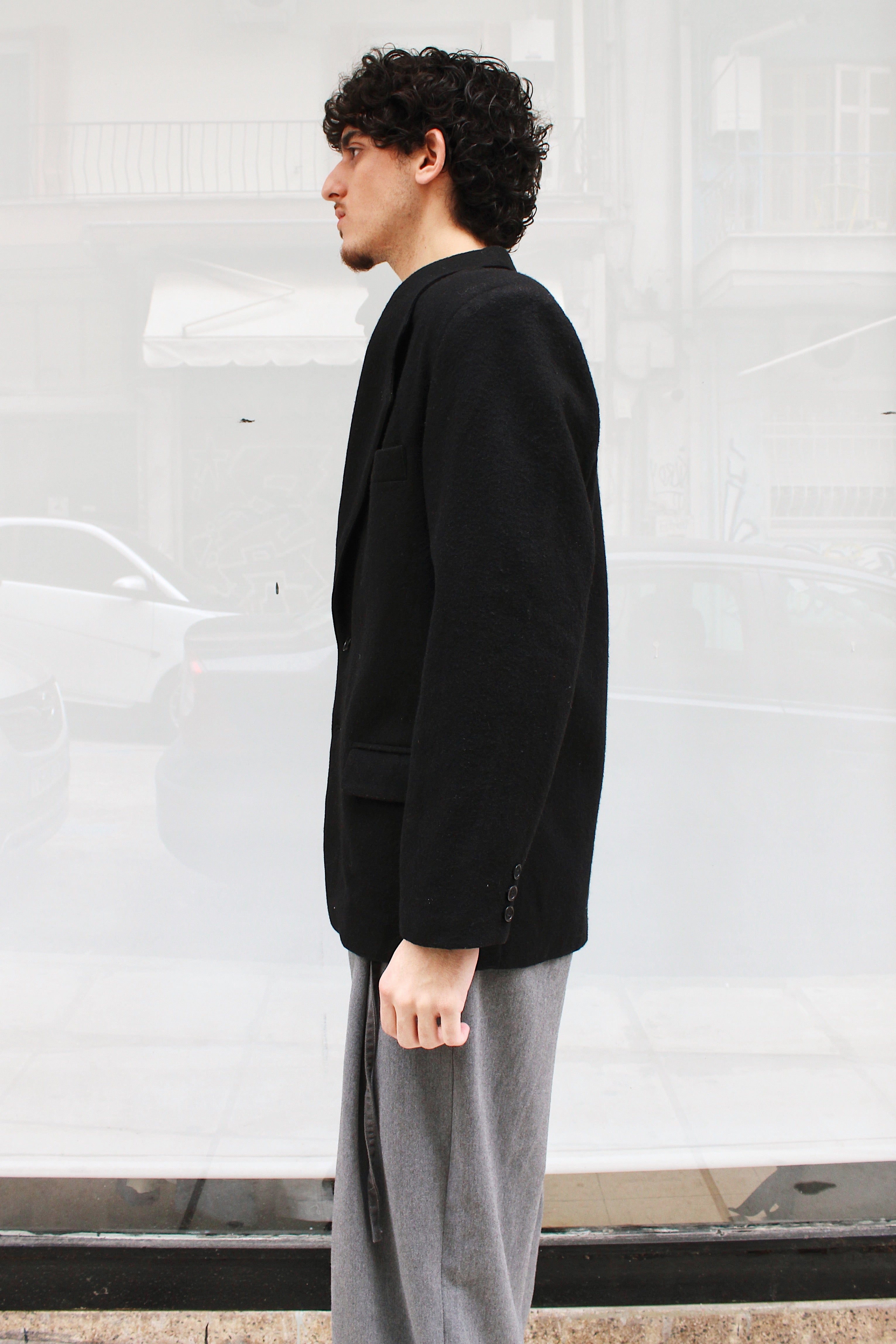 Black Woolen Blazer