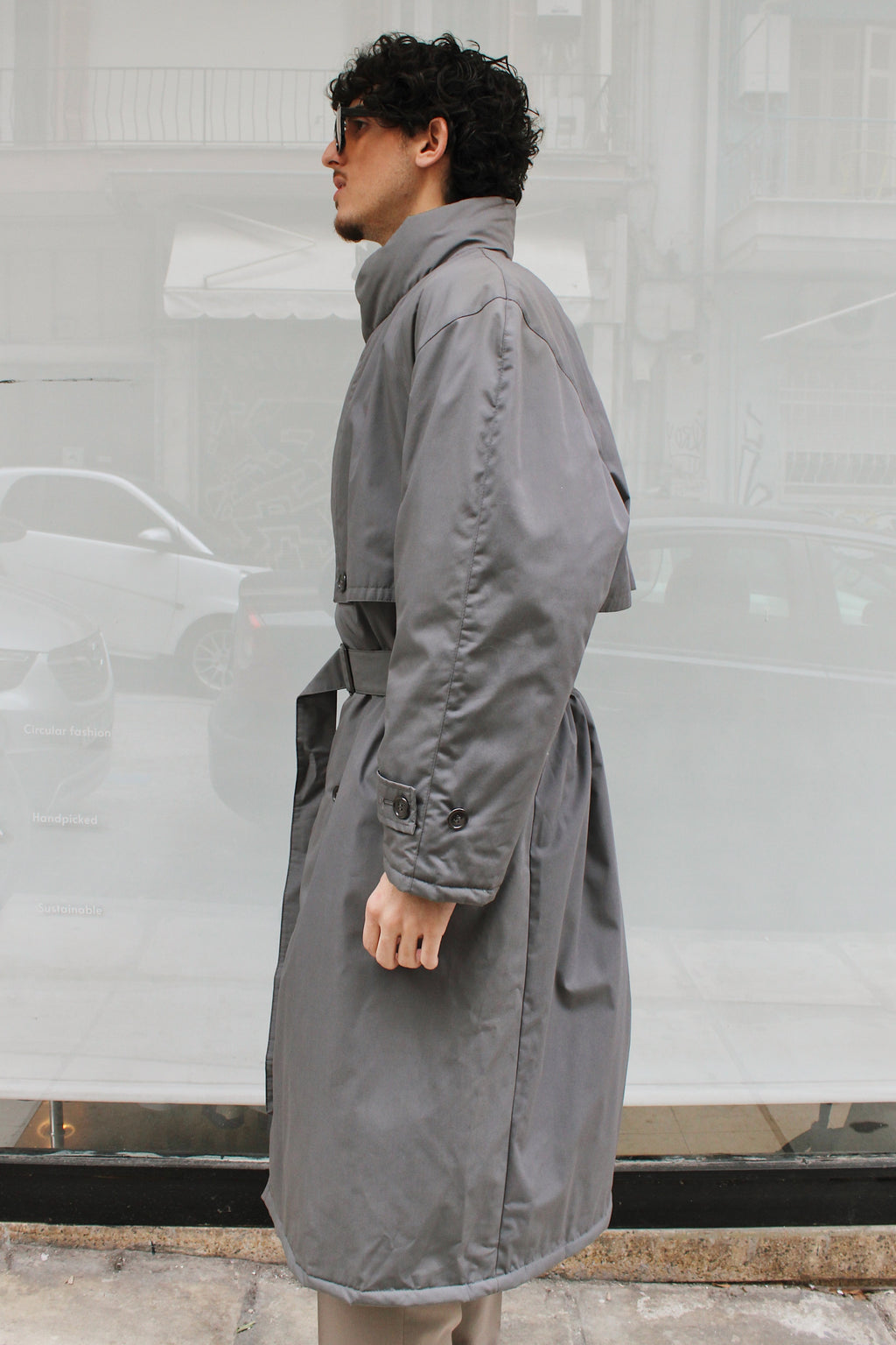 Puffer Gray Trench