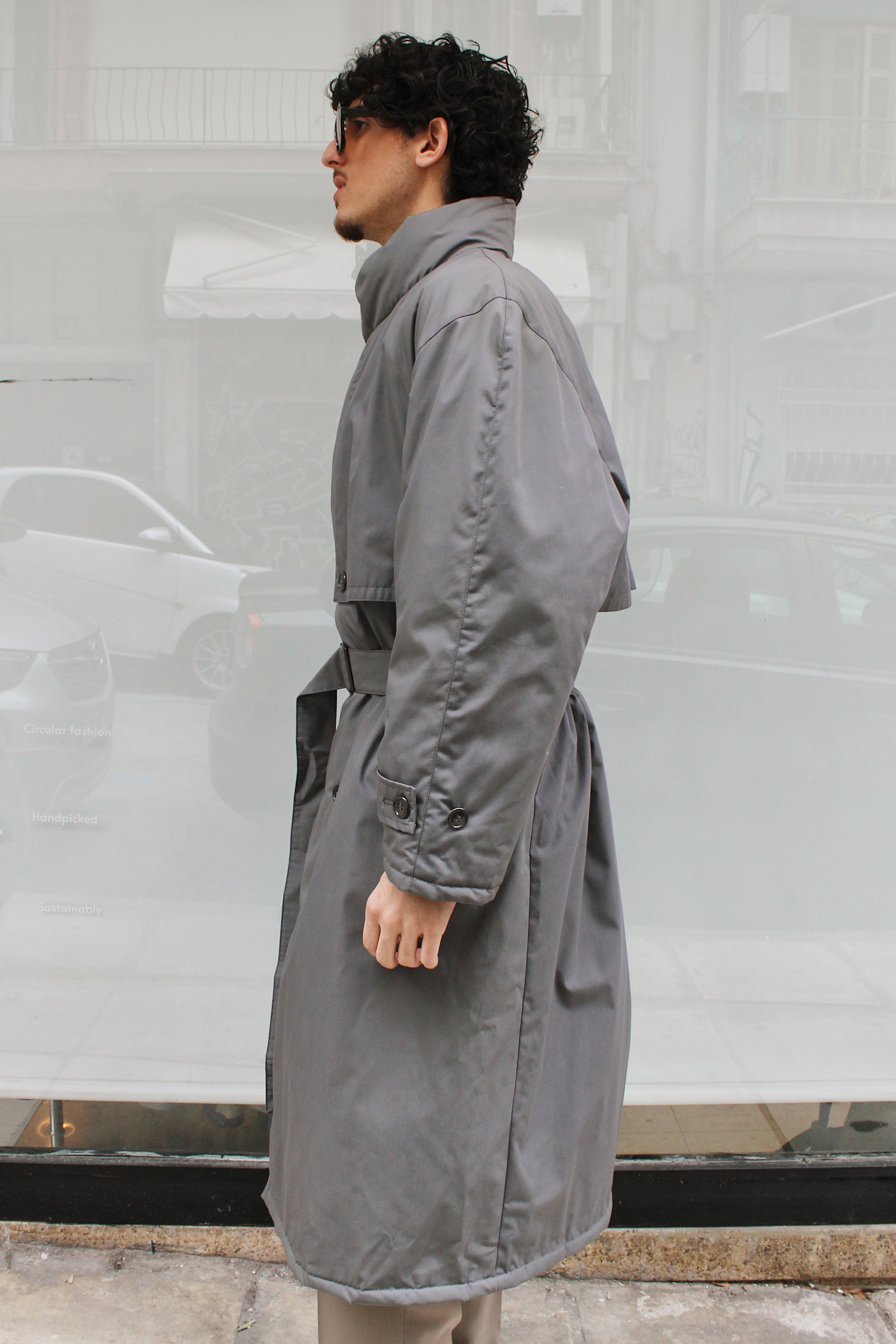 Puffer Gray Trench