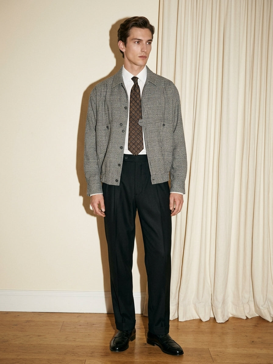Plaid Gray Overshirt
