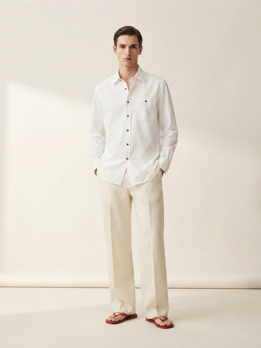 Pearl White Overshirt
