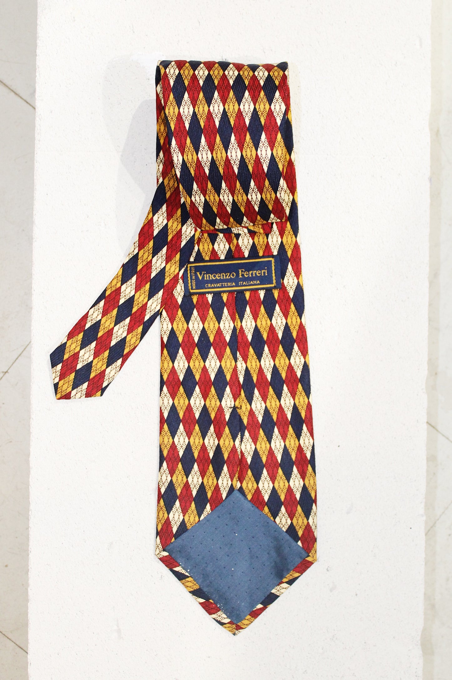 GEOMETRIC SILK TIE