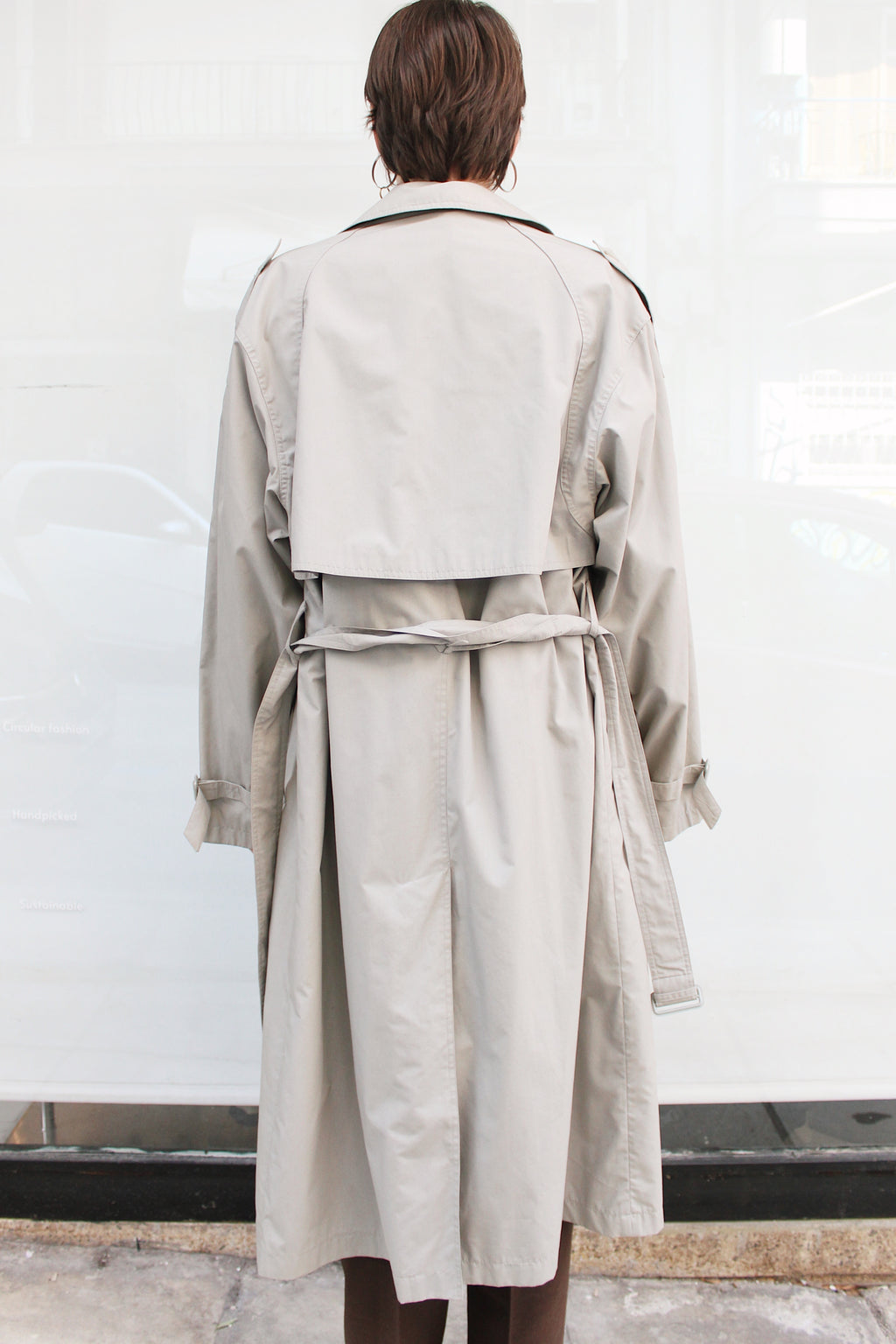 Dark Beige Trench Coat