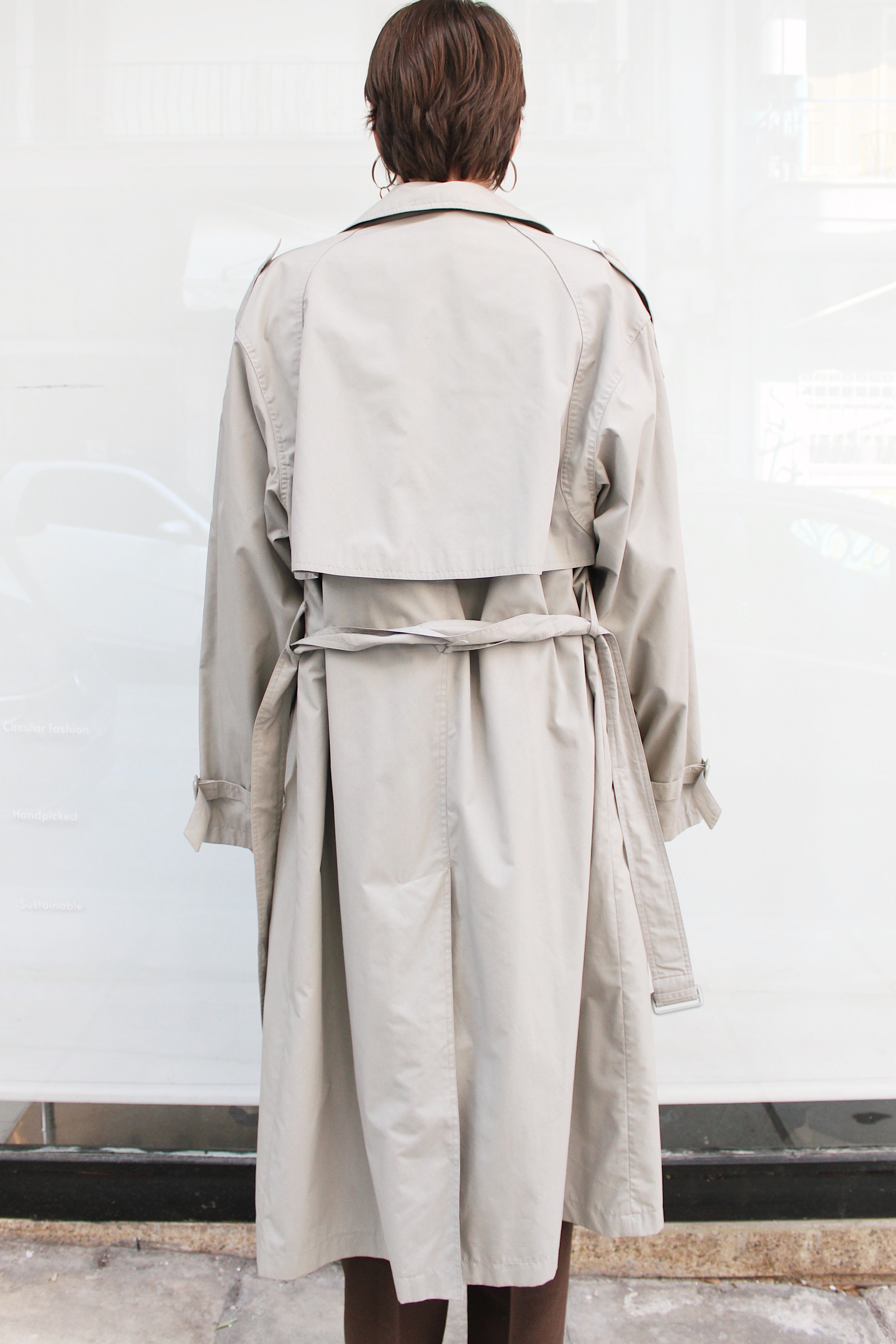 Dark Beige Trench Coat