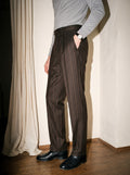 Chocolate Brown Pinstripe
