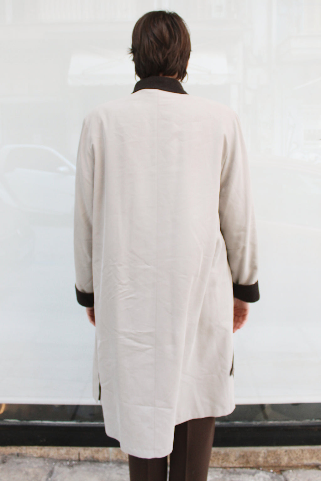 Light Beige Trench Coat