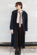 Navy Blue Trench Coat