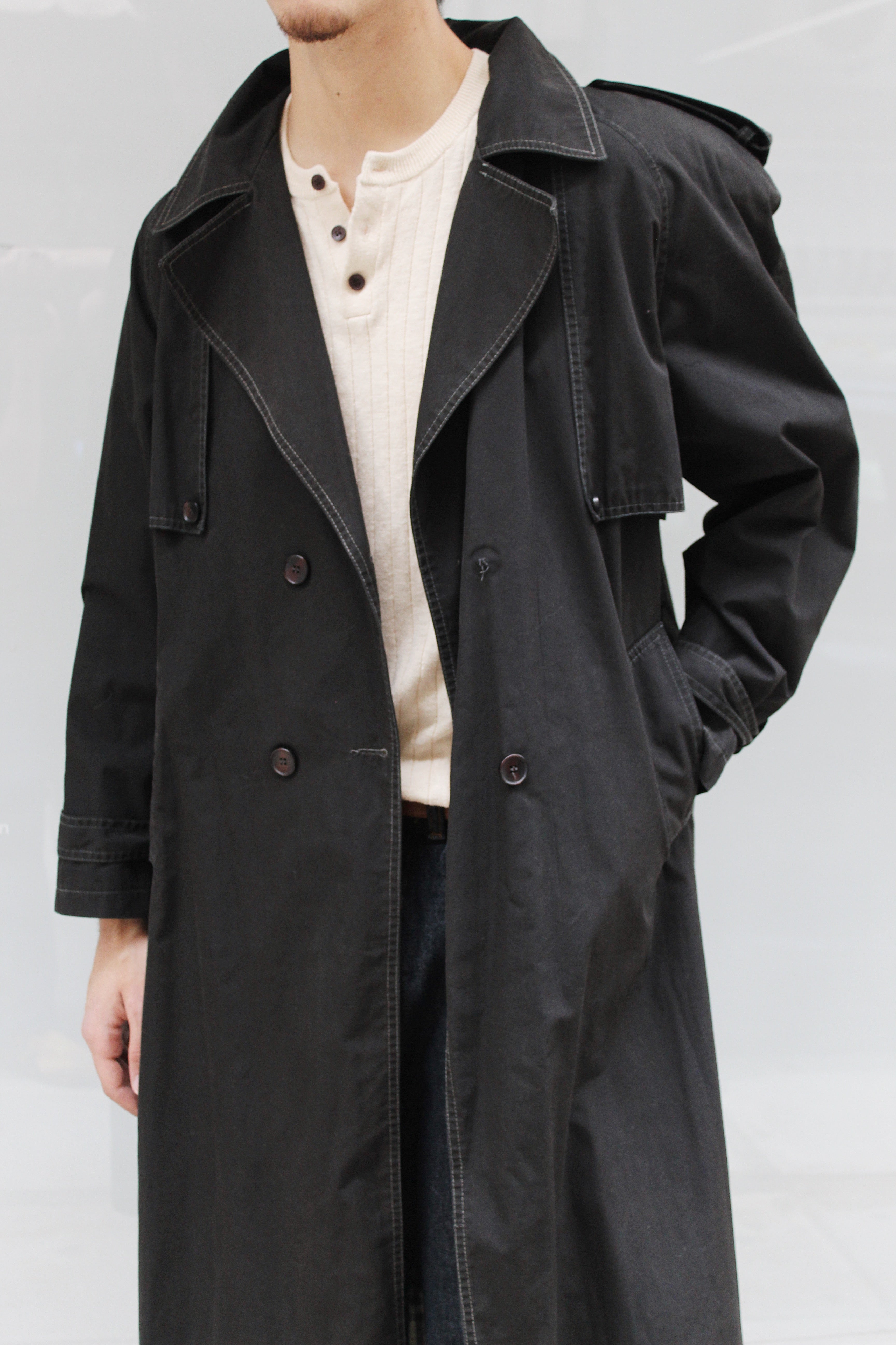Black Maxi Trench Coat