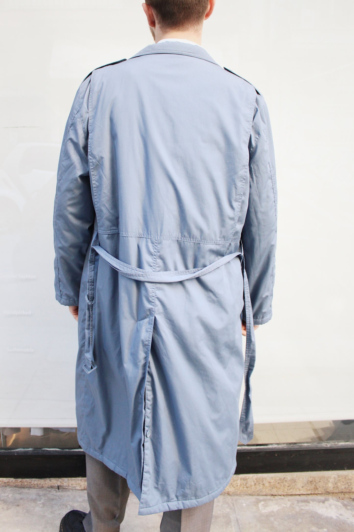 Baby Blue Trench Coat