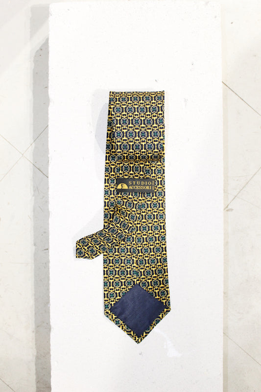 GEOMETRIC SILK TIE