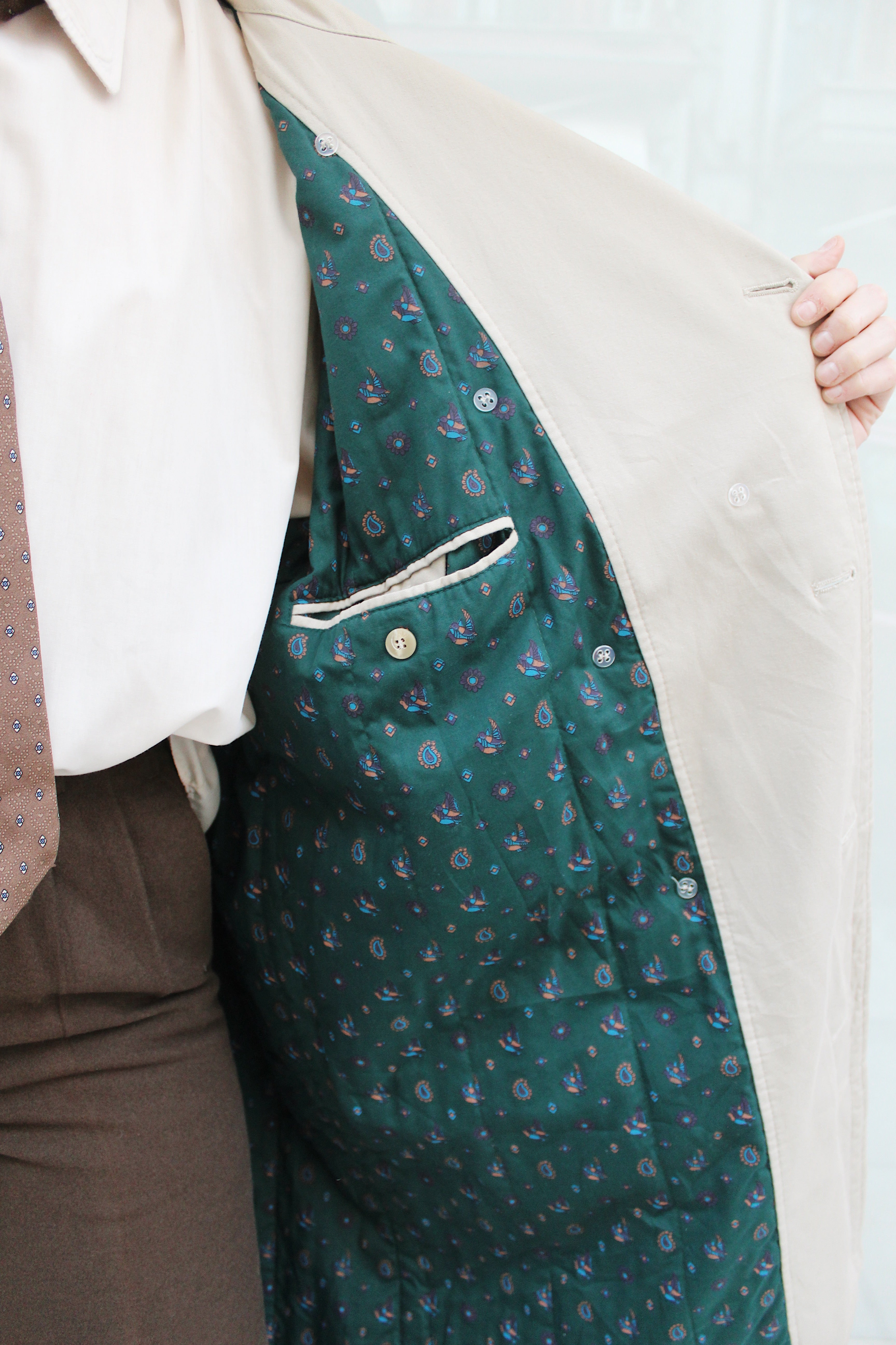 Light Beige Trench Coat
