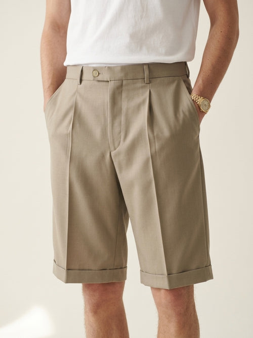 Beige Shorts