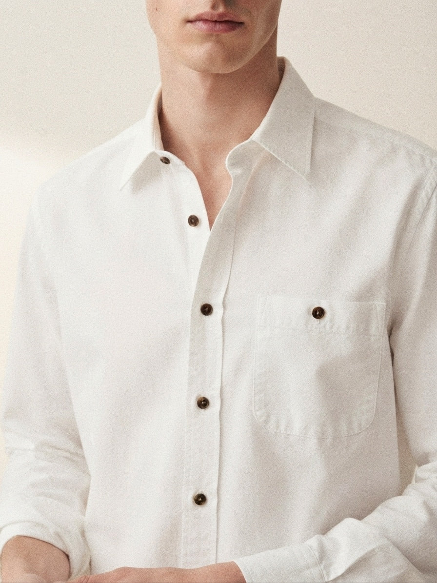 Pearl White Overshirt