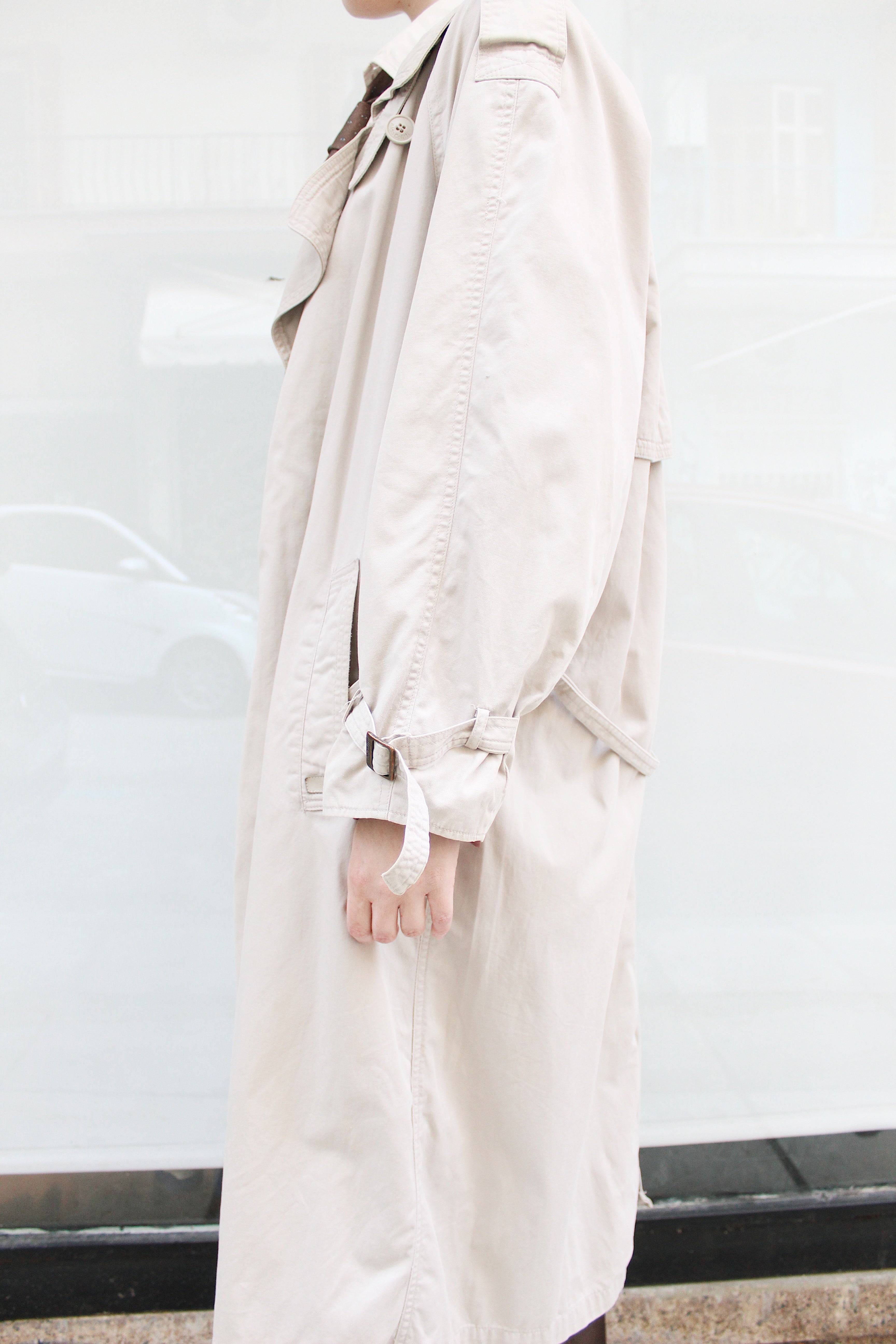 Light Beige Trench Coat