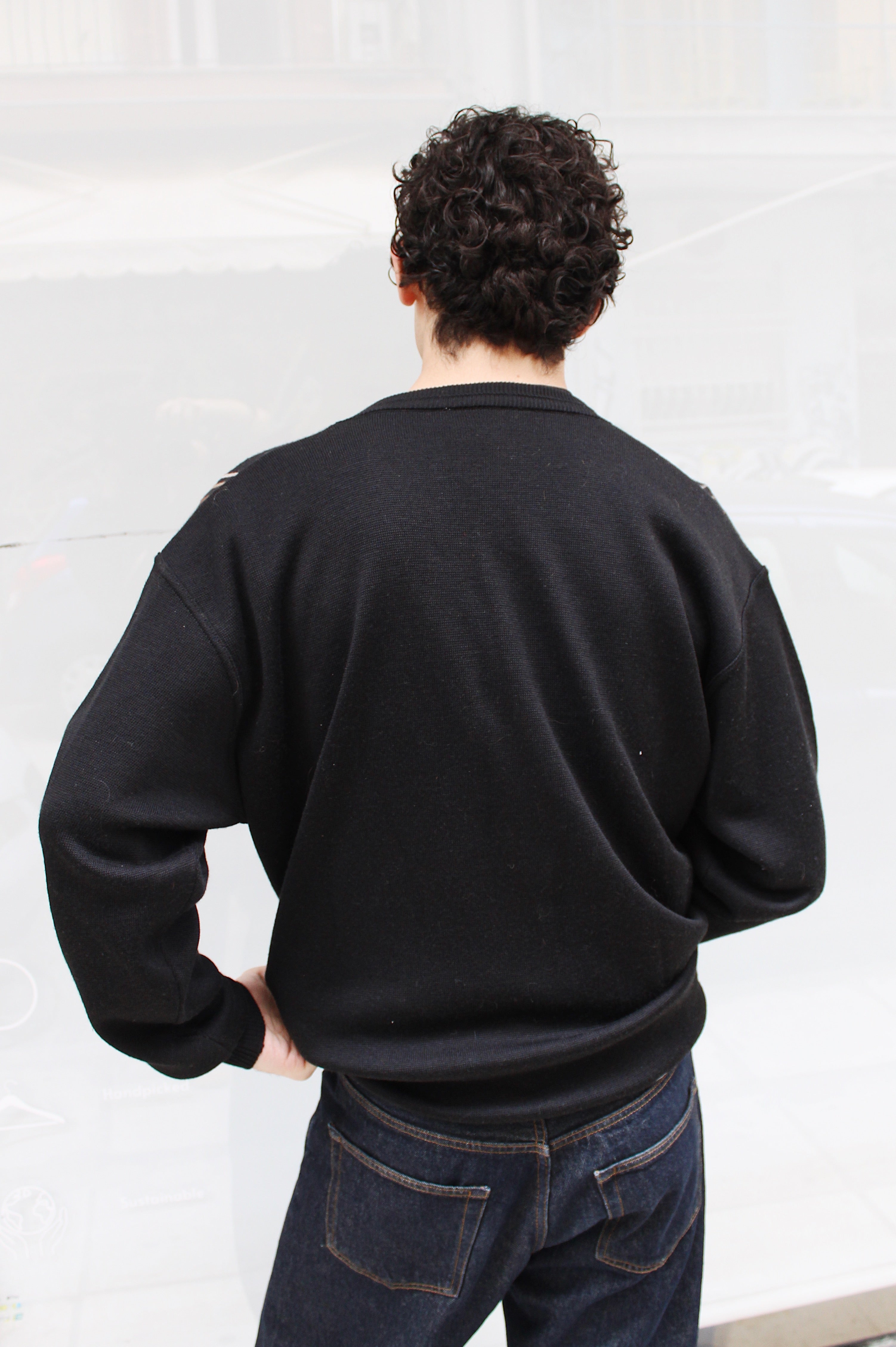 Black Knitted Cardigan