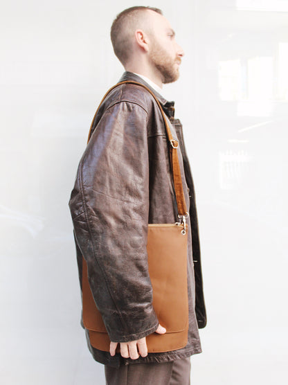 COLLARED LEATHER JACKET