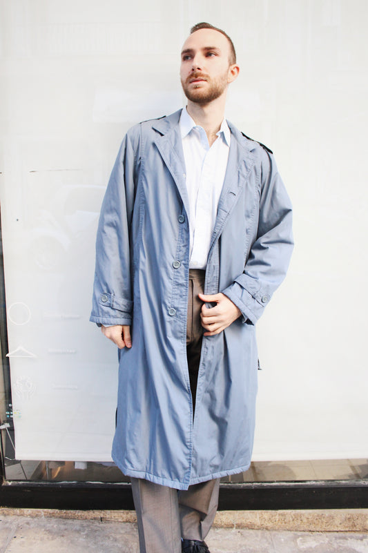 Baby Blue Trench Coat