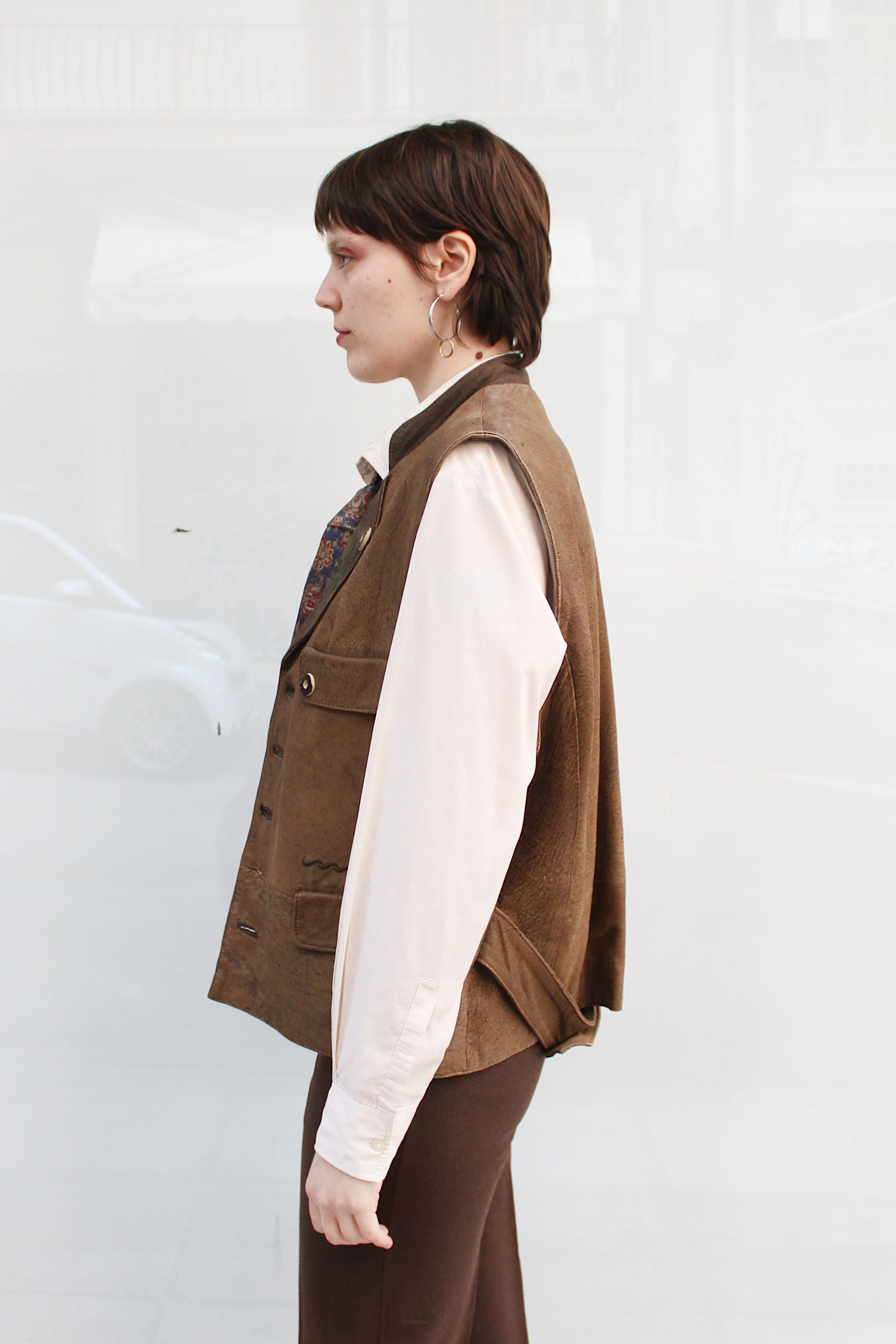 Suede Leather Vest
