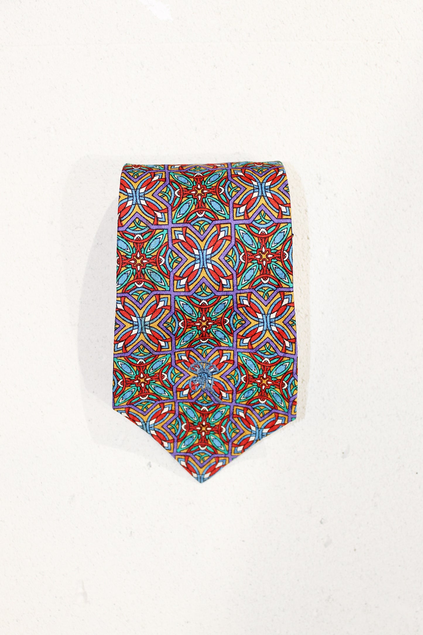 GEOMETRIC SILK TIE