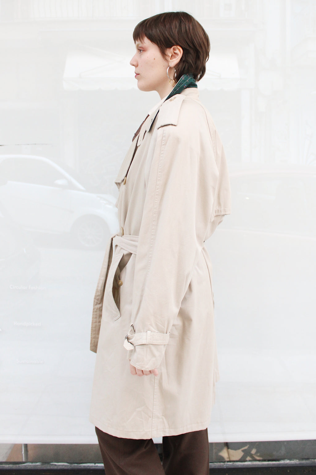 Light Beige Trench Coat