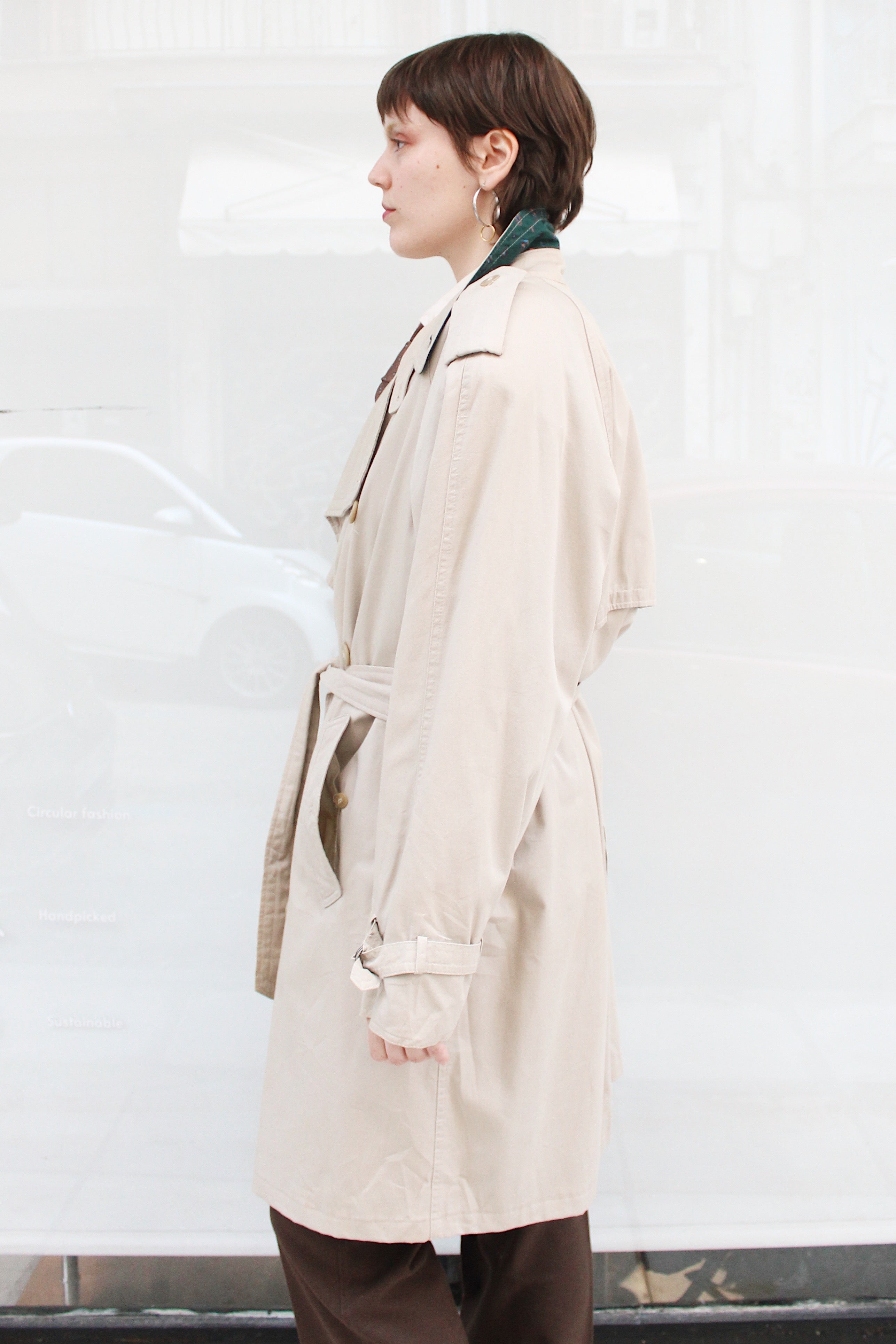 Light Beige Trench Coat