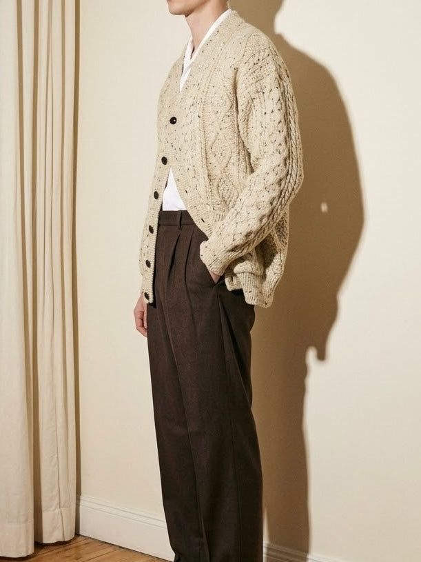 Fisherman Heavy Cardigan
