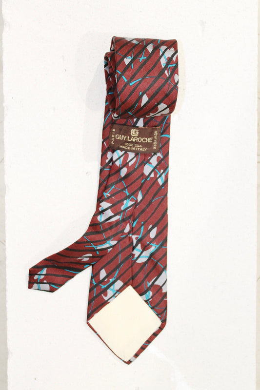 GEOMETRIC SILK TIE