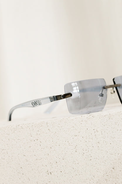 1990's Square Blue Sunnies