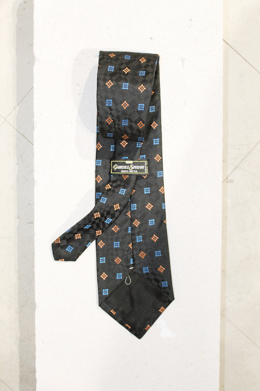GEOMETRIC SILK TIE